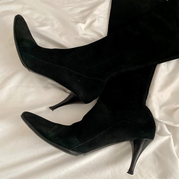 Gucci Black Suede Boots Size 8.5 - As Is, Please Read Description - Picture 3 of 14